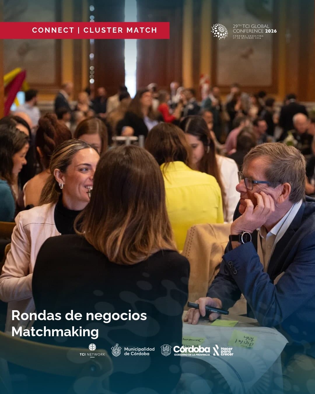 Vivimos el segundo día de la TCI Global Conference, una jornada de matchmaking con la mirada puesta en la construcción de un futuro colaborativo.